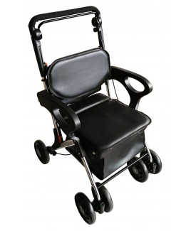 Aluminium Seated Trolley with Back Pocket